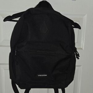 Volcom Black Everyday Backpack with Front Zip Pocket